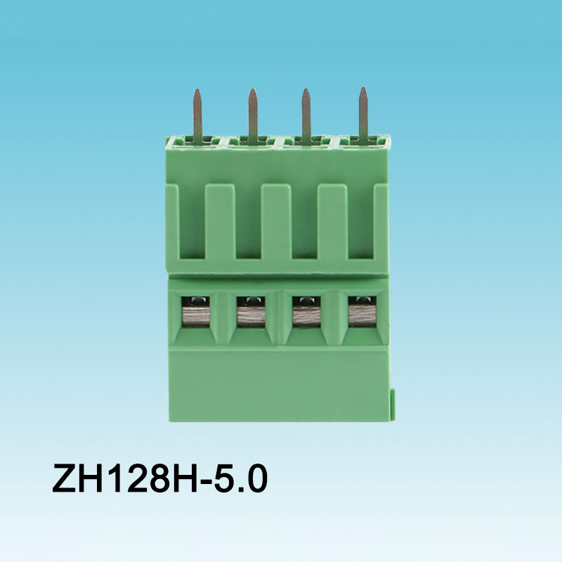 Terminal de tornillo PCB de posición alta verde 128